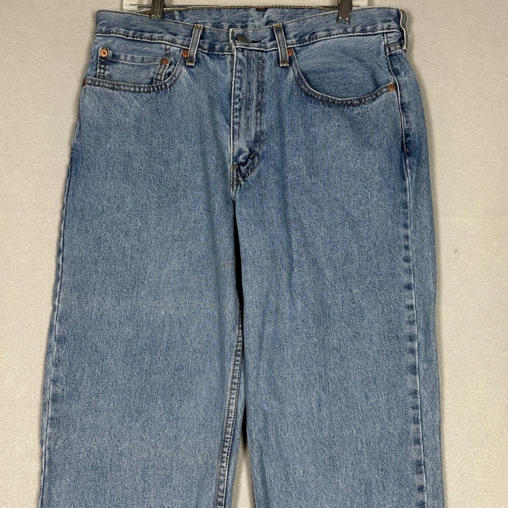Levis 550 Jeans Mens 34X32 Blue Relaxed Fit‎ Tapered Leg 5-Pocket Denim Red Tab